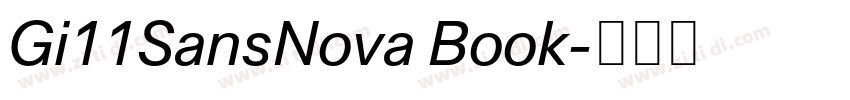 Gi11SansNova Book字体转换 Gi11SansNova Book字体转换